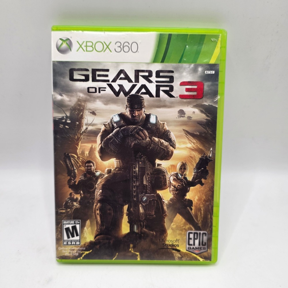 Microsoft‎ Gears of War 3 Xbox 360 Epic Games Shooter Action Video Game